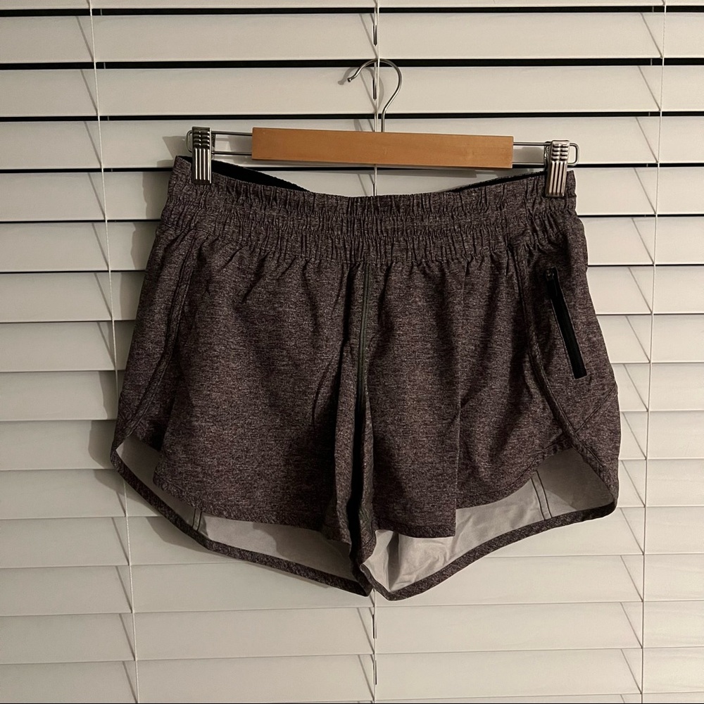 Lululemon 4 inch Tracker Short in Heather Gray